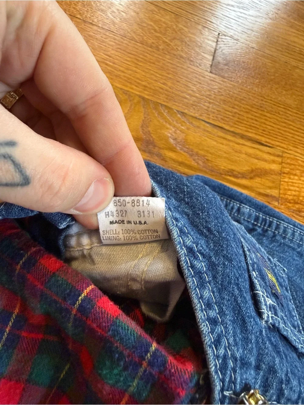Osh Kosh Vintage Flannel Lined Denim Overalls Coveralls 24 Mo Toddler Youth